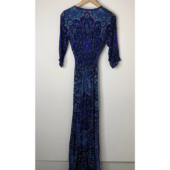 Spell Kiss The Sky Gown XS Bluejay Vintage Duster Lightweight Sheer Boho - Picture 3 of 15